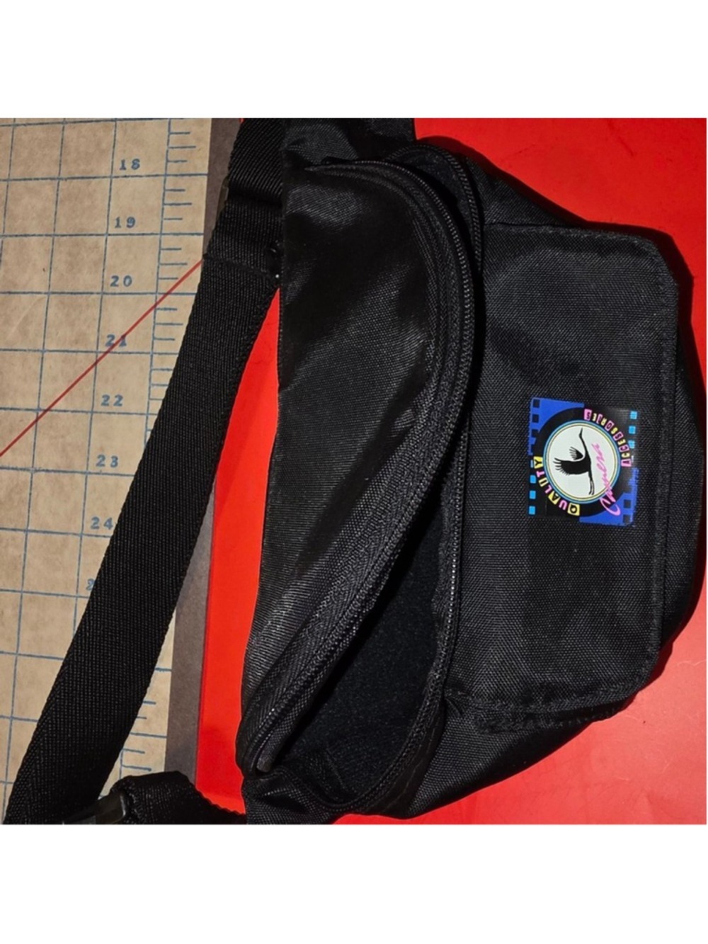 Vintage Fanny Pack Waist Bag Black Quality Camera Accessories 80s 90s Good Clean
